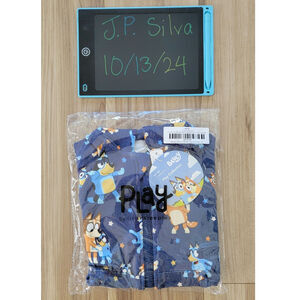 Unopened, NIB Little Sleepies BLUEY PLAY DANCE MODE ZIP HOODIE Bamboo) 3T